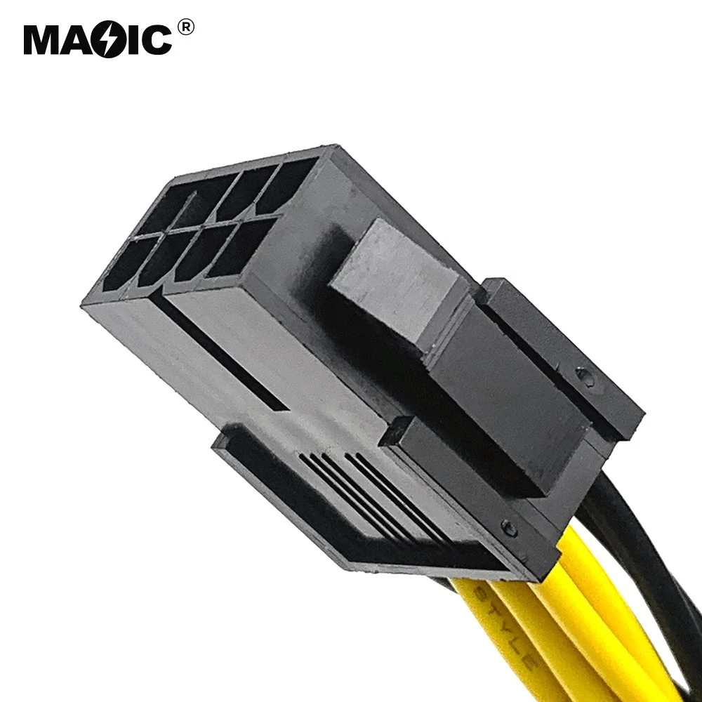 20 см Pcie 8 Pin женский двойной 6 + 2Pin мужской Pci express 8pin Сплиттер Pin-код Gpu видеокарта кабель