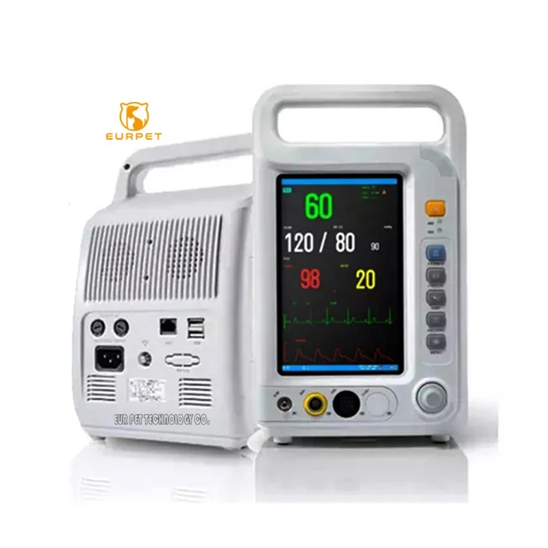 EUR PET Portable First Aid Devices Cheap Multi-parameter Monitor Vital Sign Ambulance Ecg Monitor for Animal