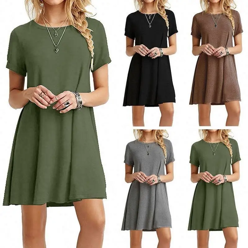 2019 Hotsale Women Dress Fashions Women for Work Clothing Girls Daily Dresses