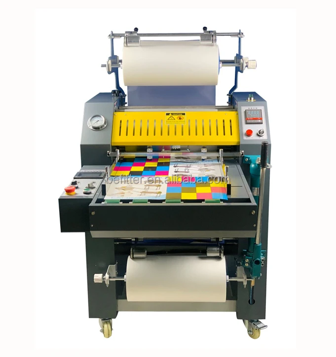 HP-520MFA Double side Hydraulic Heavy Duty Laminating Machine with automatic overlap &  cutter function