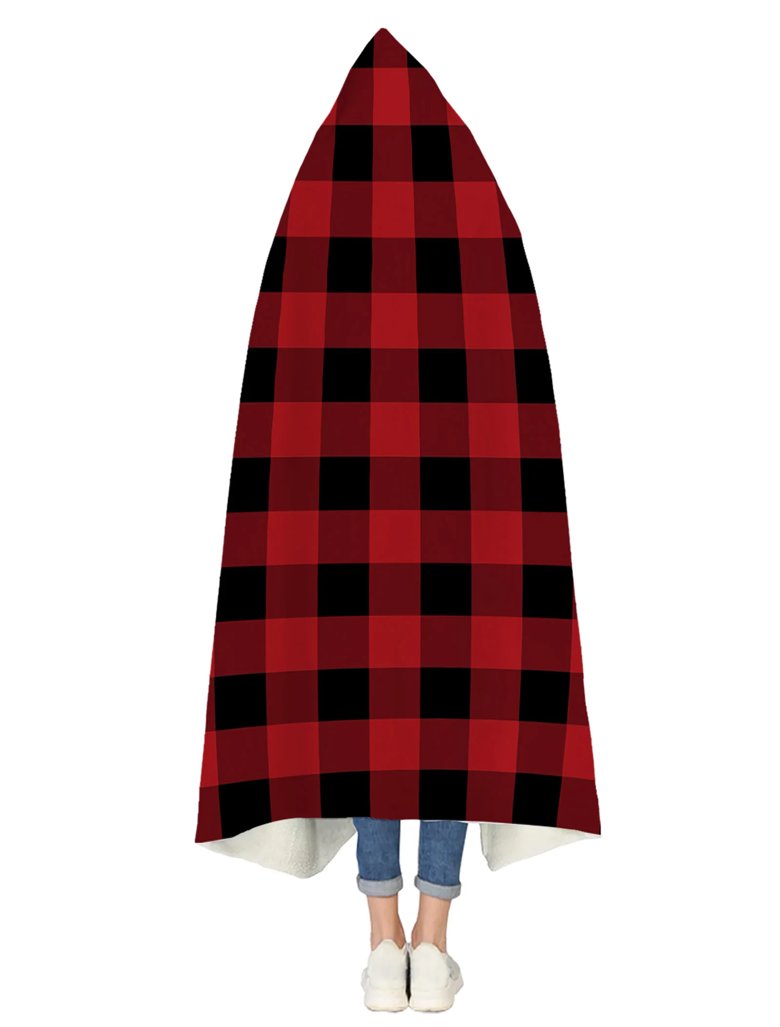 Hoodie Sherpa Wearable Fleece Blanket Men Oversize Sweatshirt Hooded Sweater for Women
