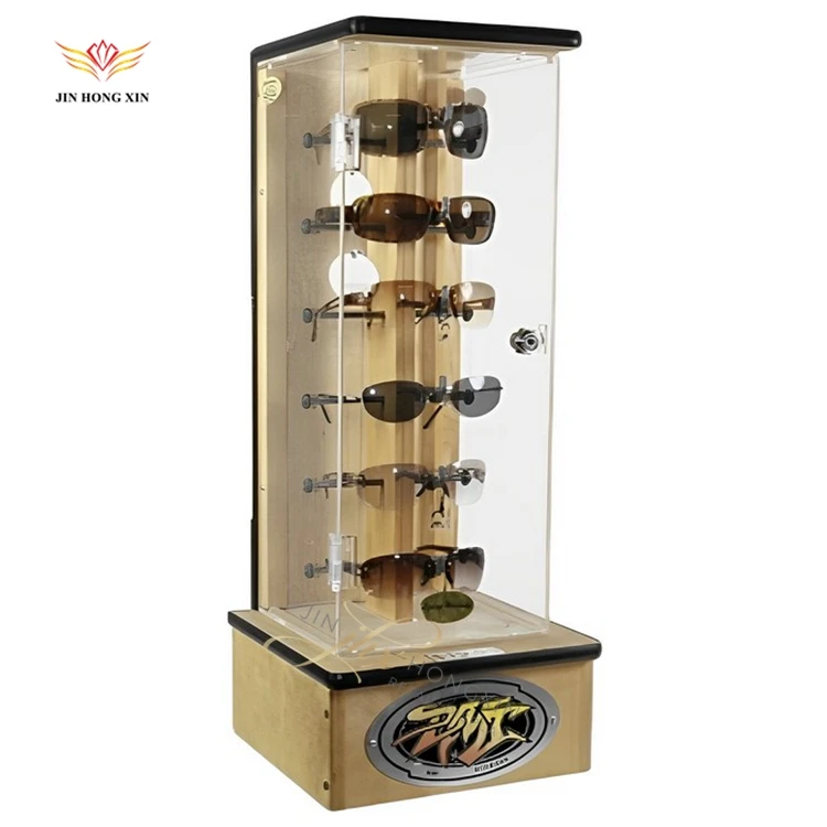 Lens Storage Sunglasses Cabinet Luxury Eyewear Display Cabinets for Optical Store Layout with Lights