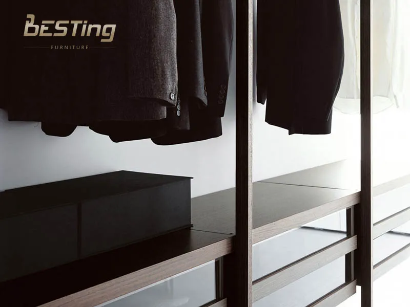 steel aluminium diy open design for bedroom mdf closet wardrobe rack without doors