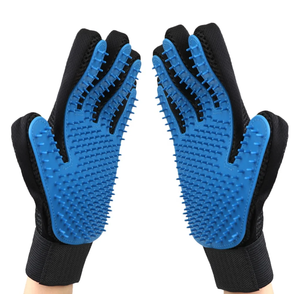 
Custom High Quality Silicone Massage Pet Bath Glove pets brush grooming gloves guantes de peinado para mascota 