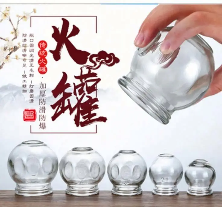
Customized wholesale glass bottle cupping Cupping with Chinese characteristics 