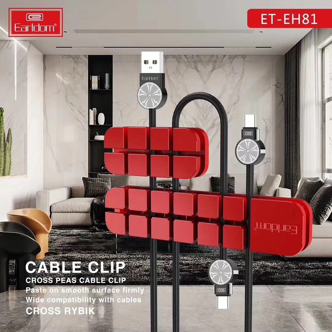 Cable Holder Clips Desktop Cable Organizer Cord Wire Management For USB Charing Cable/Power Cord/Mouse Cable PC Office And Home