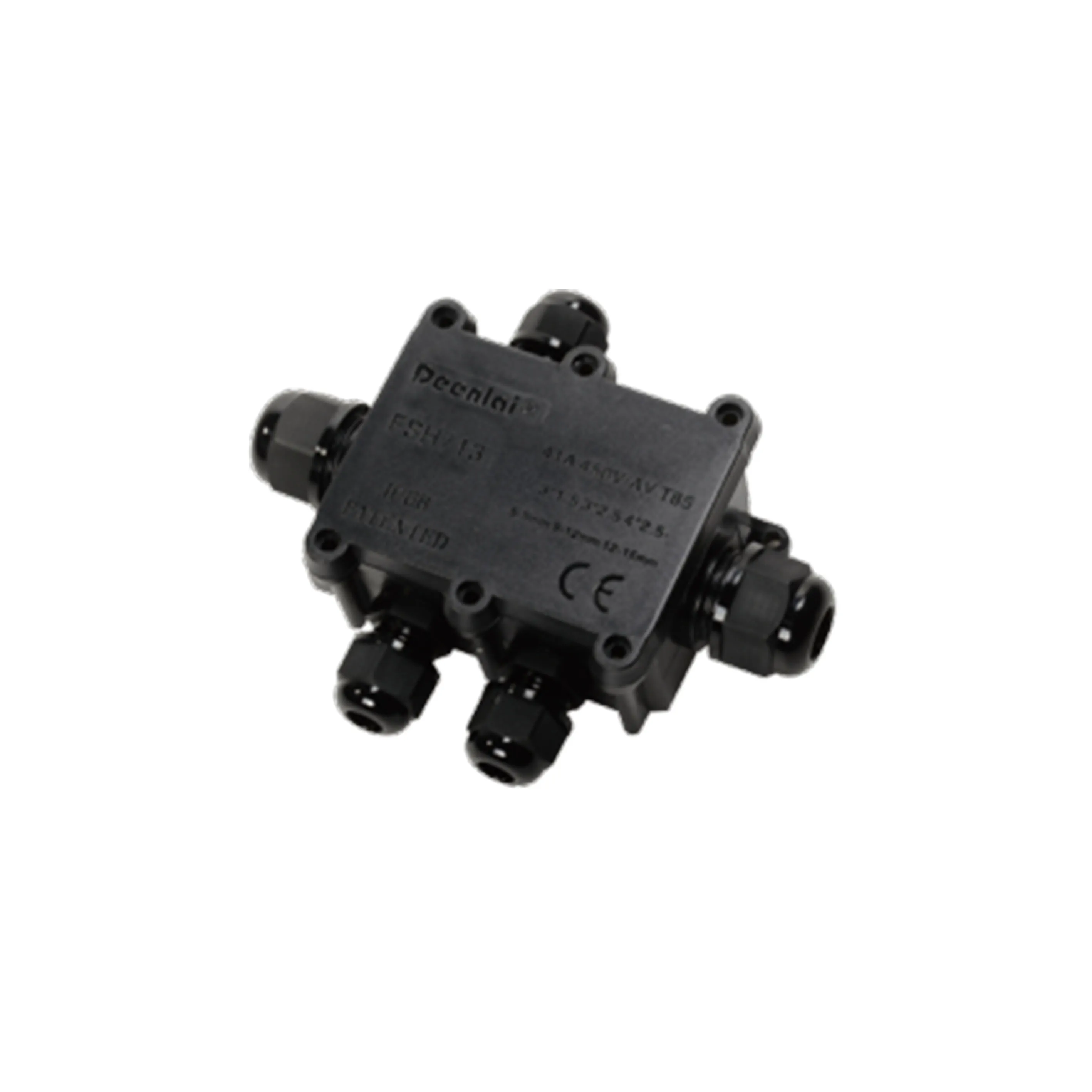 IP68 3 way waterproof Junction box with M9 M12 M14 waterproof connector for outdoor