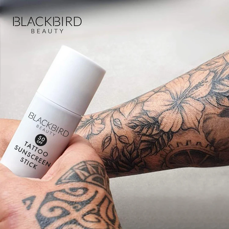 Private Label Sunblock Stick Tattoo Sunscreen OEM/ODM Tattoo Aftercare Prevent INK From Fading Tattoo Stick Sunscreen SPF50