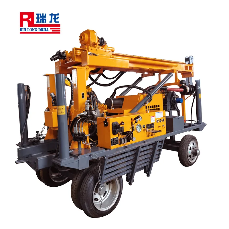 200 300 600m Trailer water well drilling rig Drilling Construction Rig