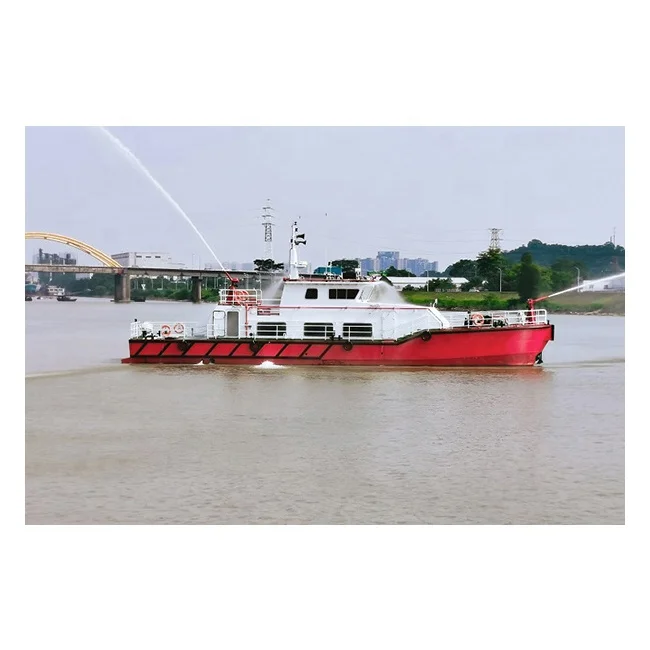 
27m fire boat for firefighting steel boat for coastal cruising aluminum boat for army military police 