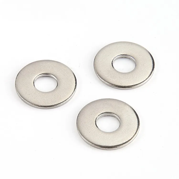 OBM Ss304 Ss316 Din125 Din9021 плоская шайба оборудование для мойки 4 шестигранные гайки и 2 простые шайбы Индивидуальные OEM ODM черный