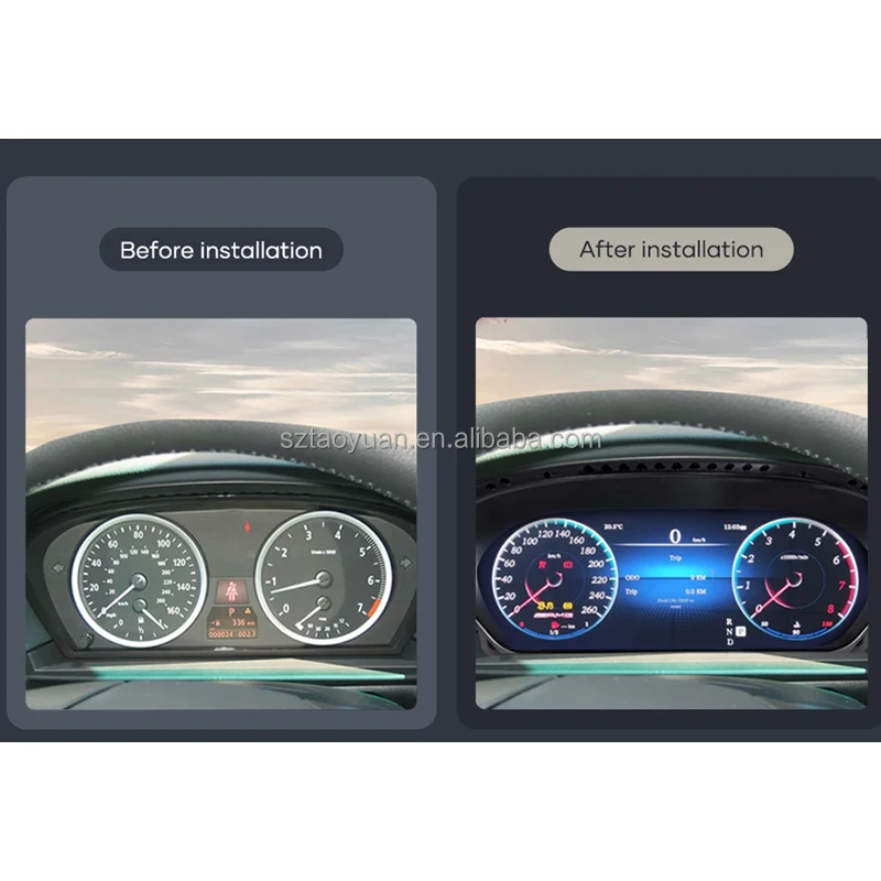12 3 'ЖК-панель приборной панели для Mercedes Benz C W204 2011-2014 Ntg4.5 Автомобильный спидометр приборная панель кабины