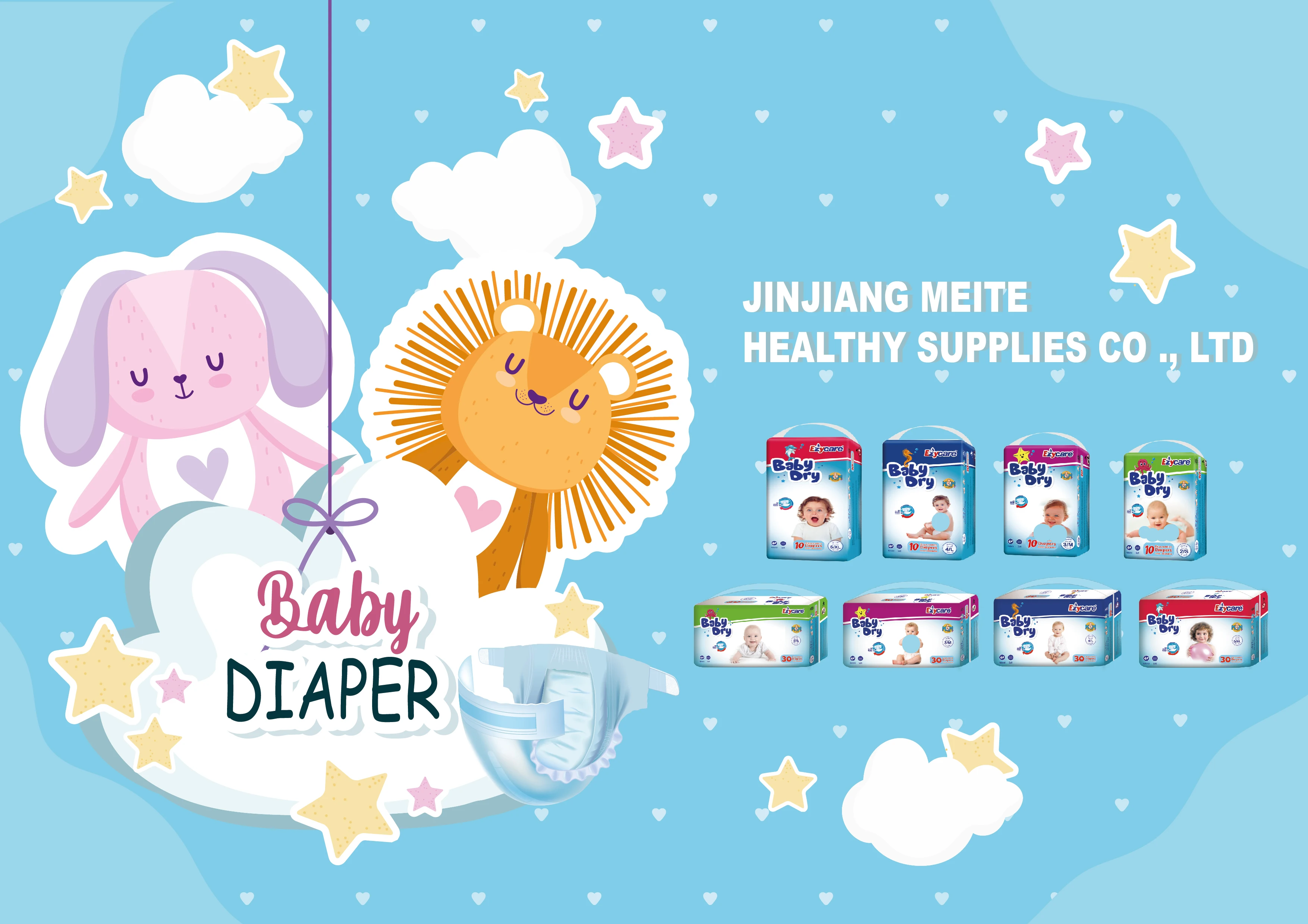 Oem Cheap Disposable Custom Private Label Clothlike Film Grade B Size Baby Diaper For Wholesale New Arrival