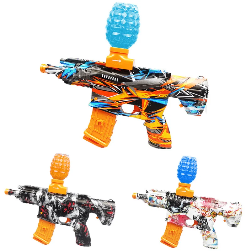 splatter ball gun gel blaster Mini M416 Water Splatter Ball Blaster Toy Gun Electric Outdoor Shooting Games