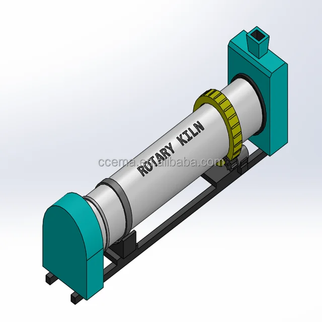 Factory Price Gas Fuel Cement Production Line Rotary Kiln Cheap Price