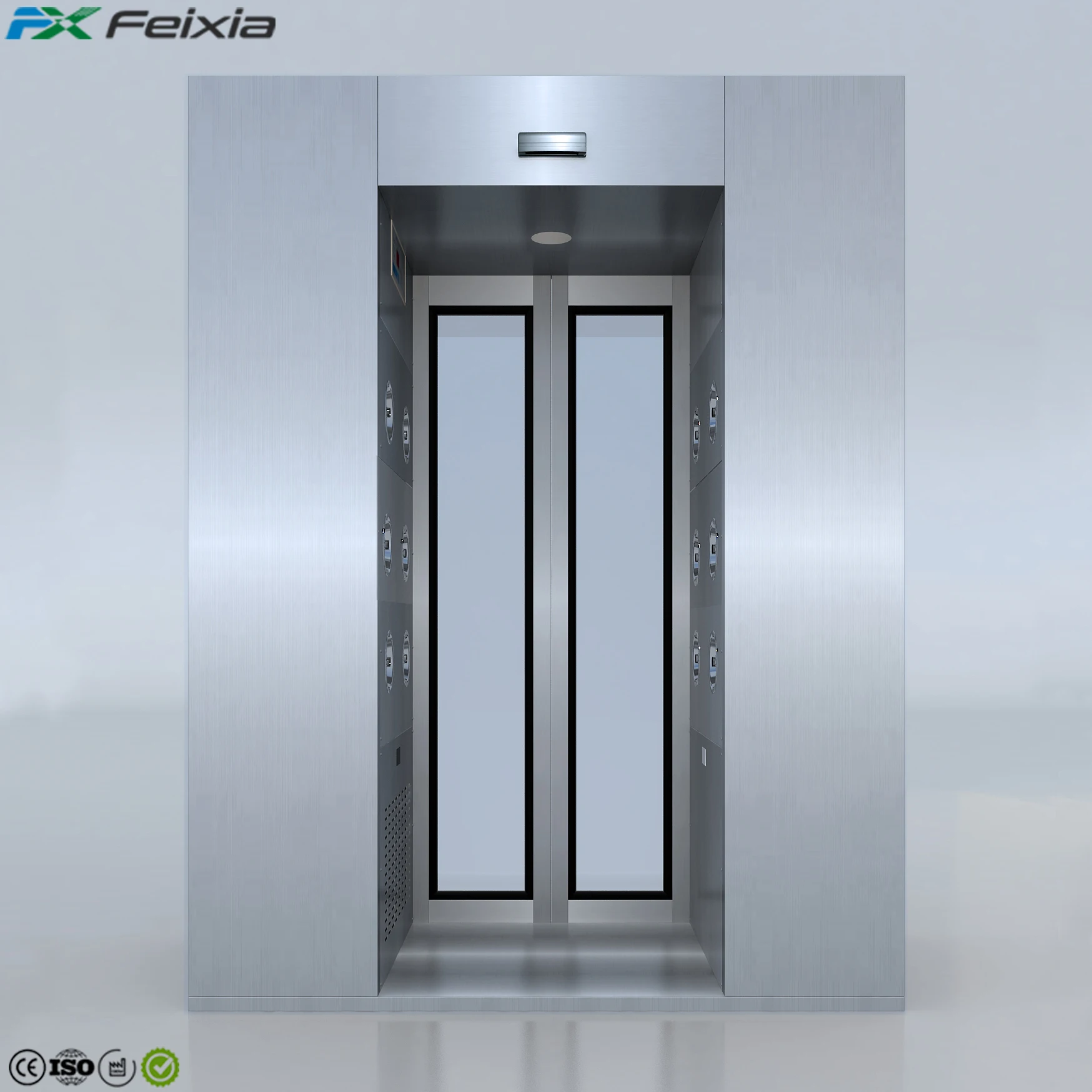 Air-cleaning Equipment For Food Industry Modular Clean Room Control System Automatic Double Sliding Door Air Shower