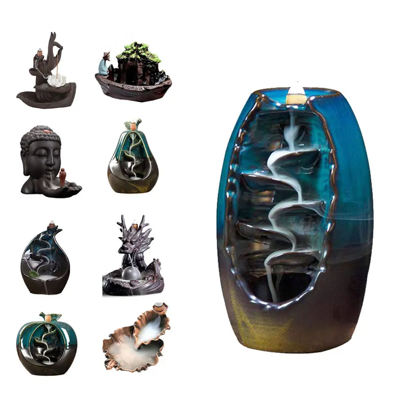 Бесплатная образец oud bakhoor Будда ладан горелки дерево горелки золы зрелище