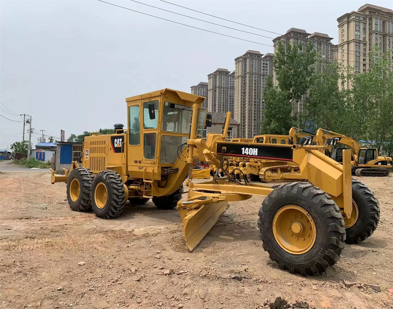 Cheap price used cat 140h 140K motor grader caterpillar 140h grader with five ripper in good condition