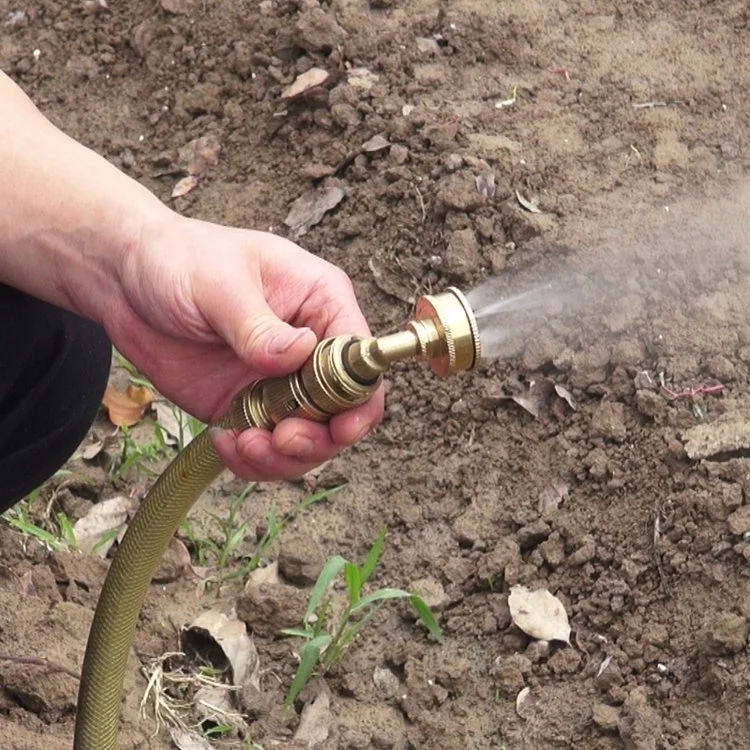 brass garden flat spray nozzle adjustable sprayer