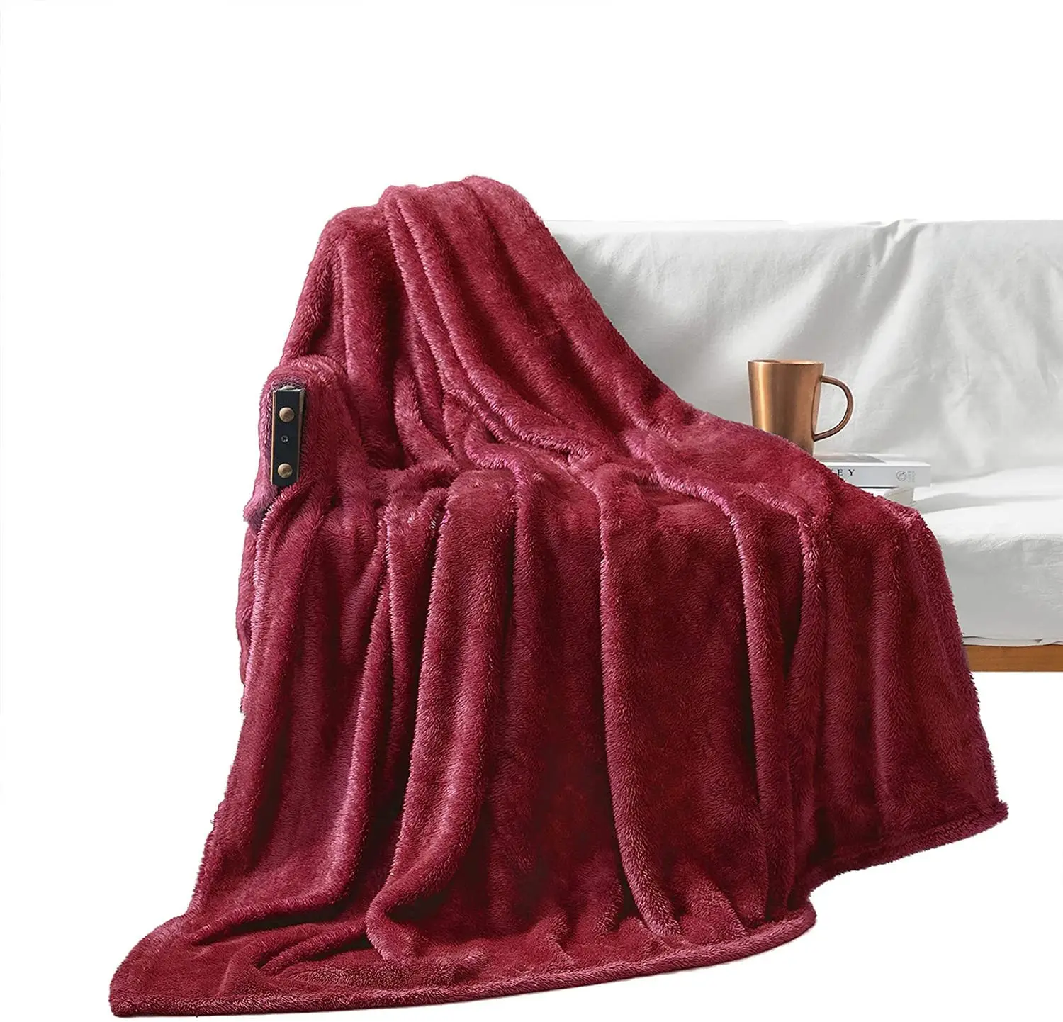 Exclusivo Plush Fuzzy Large Fleece Throw Blanket for Couch/Bed /Sofa