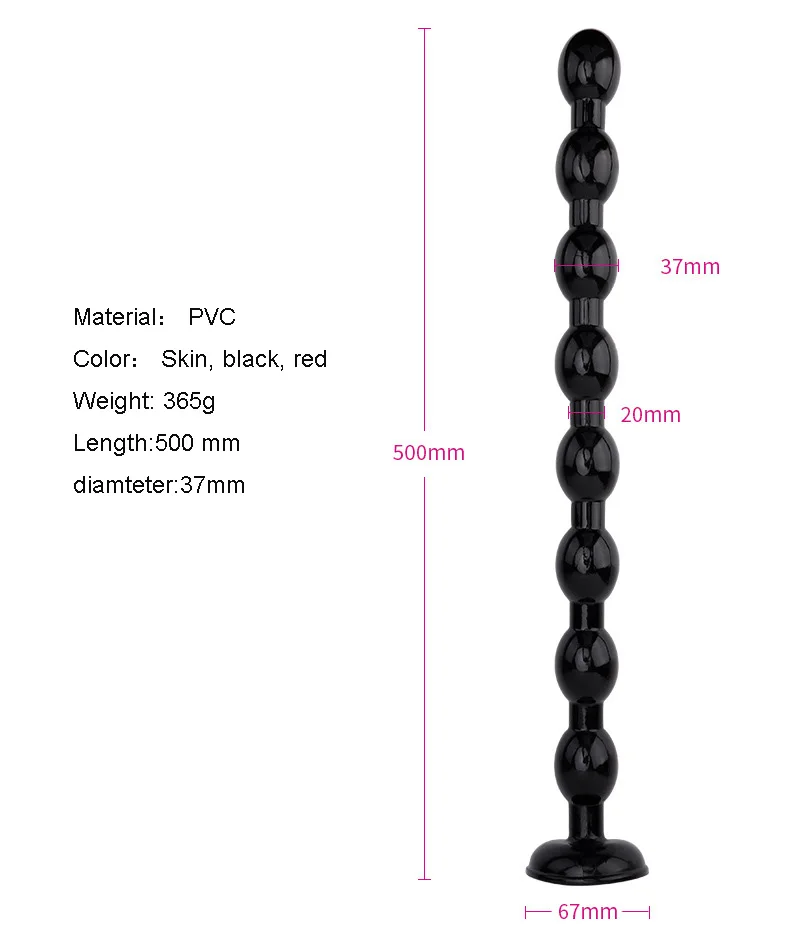 Extra long anal beads plug Top Seller Rubber butt plug colorful Soft Pearl Long Anus Beads For Male Female sex toys