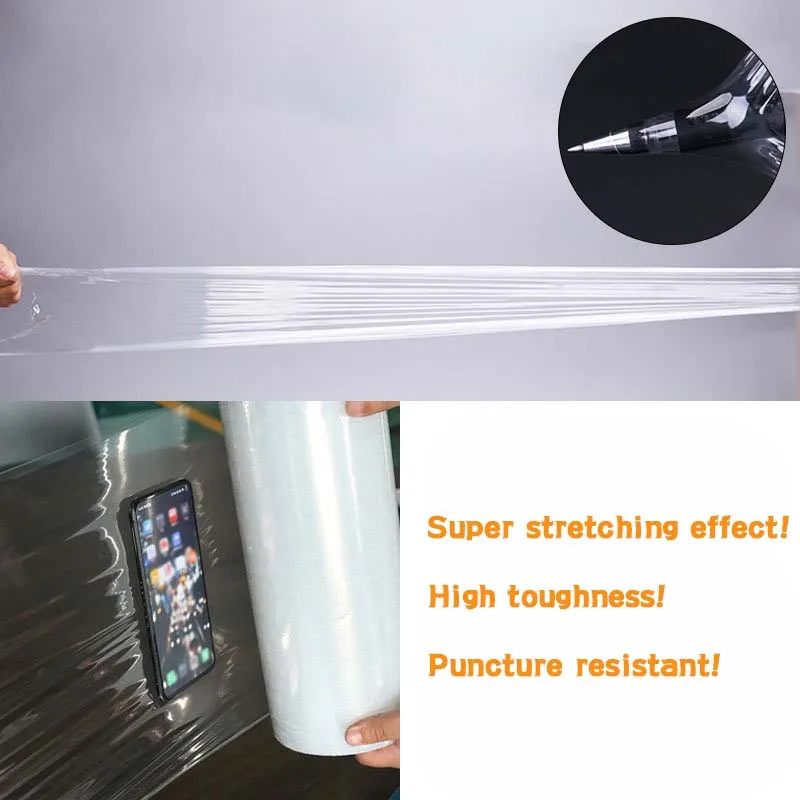 Wrapping Film Packing Shrink Film Clear Stretch Film Lldpe Shrink Wrap Plastic Wrap Roll Polyethylene Package Carton Transparent