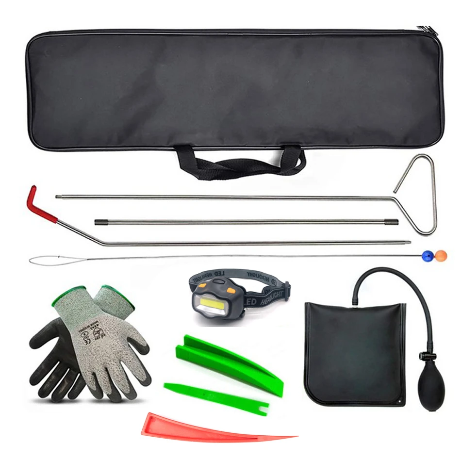 lockout tools LONG REACH grabber set  Auto Air Wedge tools Pump Locksmith car door open tools kit