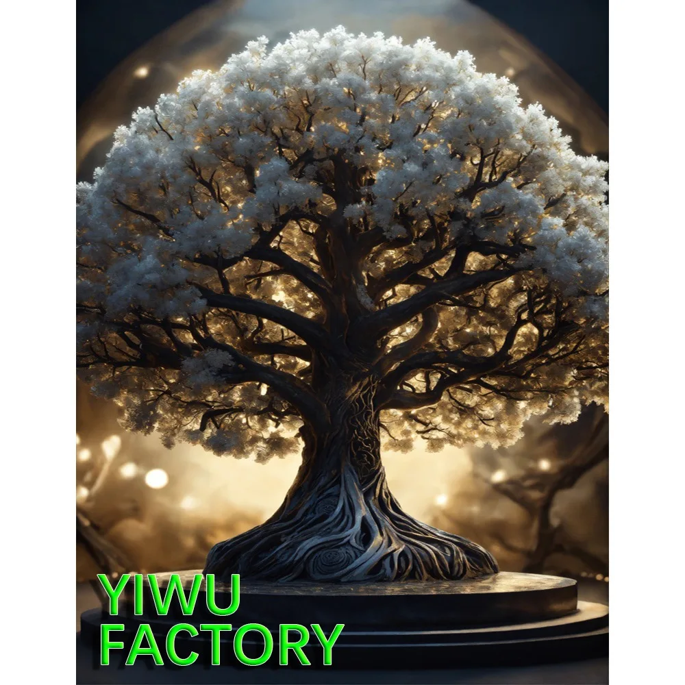 Factory Wholesale Tree Diamond Painting Art Cross Stitch Kit DIY 5D Diamond Painting Custom Handmade Art Crystals Painting