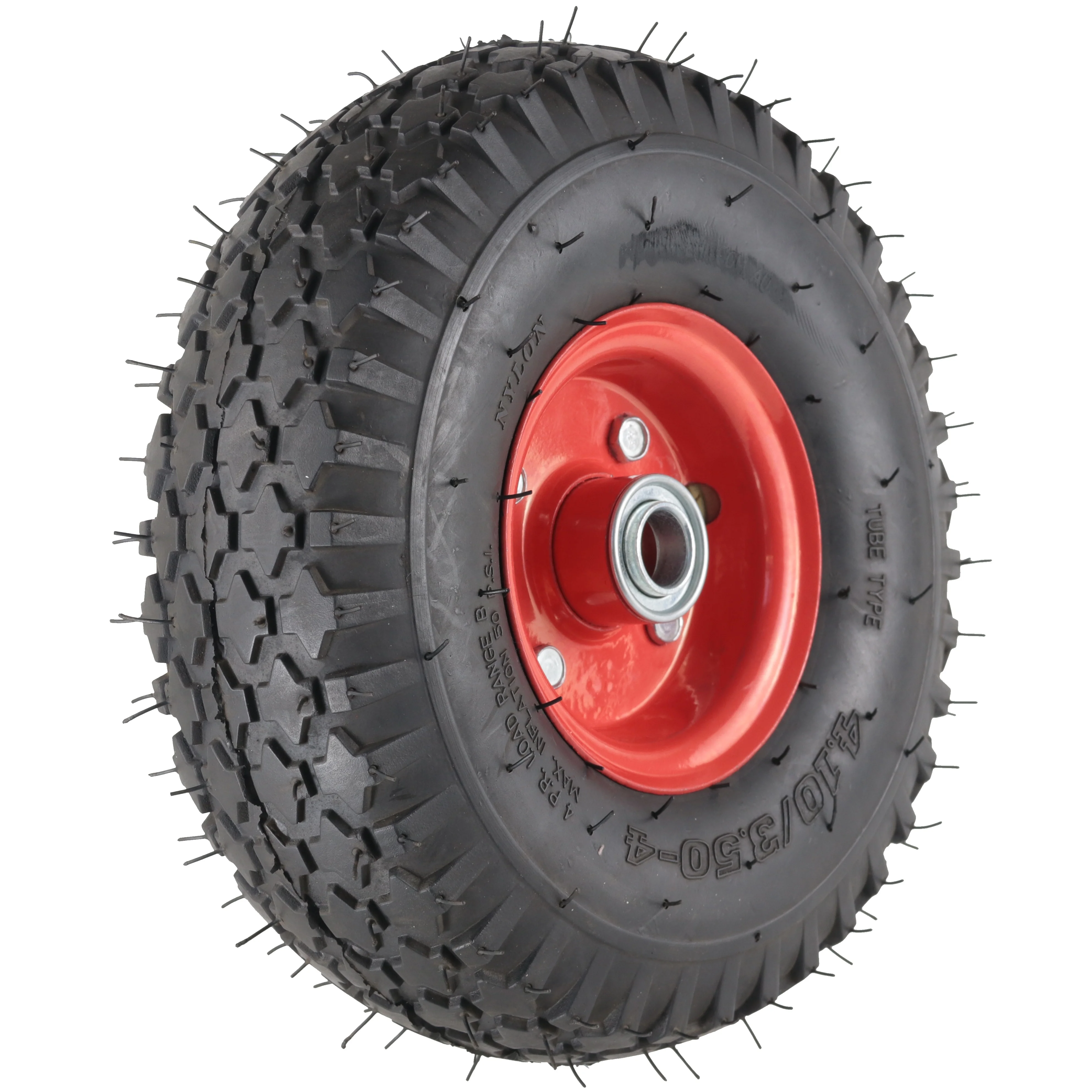 HTK1158 wholesale heavy load capacity moving equipment 410/350-4 stuffed solid rubber 10 inch pu foam filled wheel