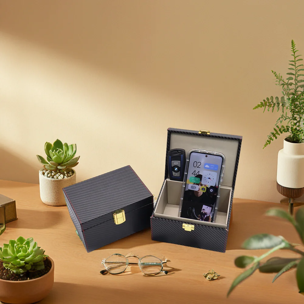 RFID Antimagnetic Box Customized Mobile Phone Faraday Shielding Large Storage Box Car Key Signal Blocking Box