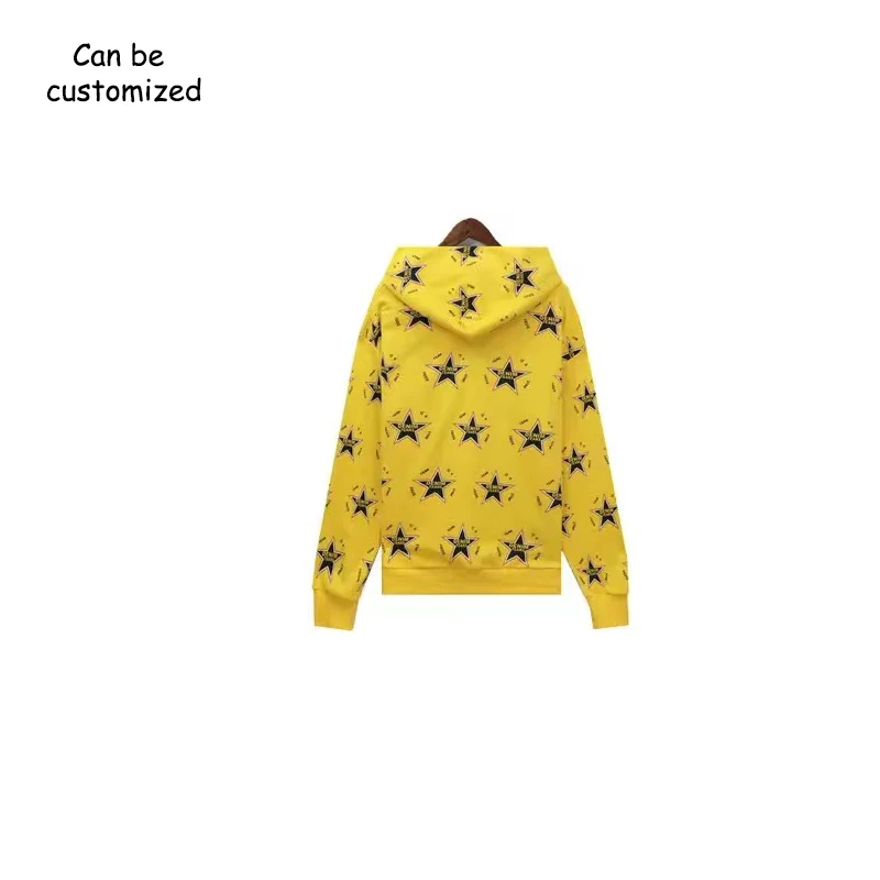 High quality denim sweatshirts tears long sleeve hooded Cotton printed hoodies and Sweatpants Overall Men pullover tops trousers