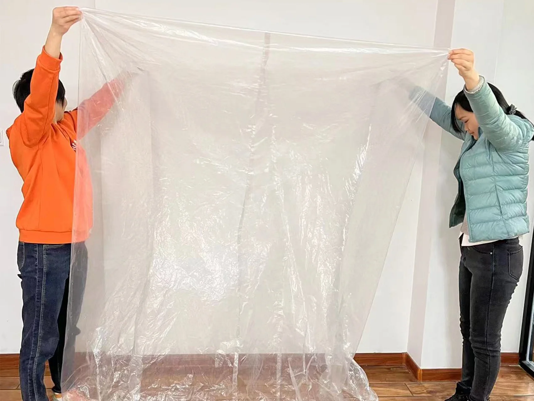 Factory Plastic waterproof reusable pallet cover, pe thermal pallet top cover