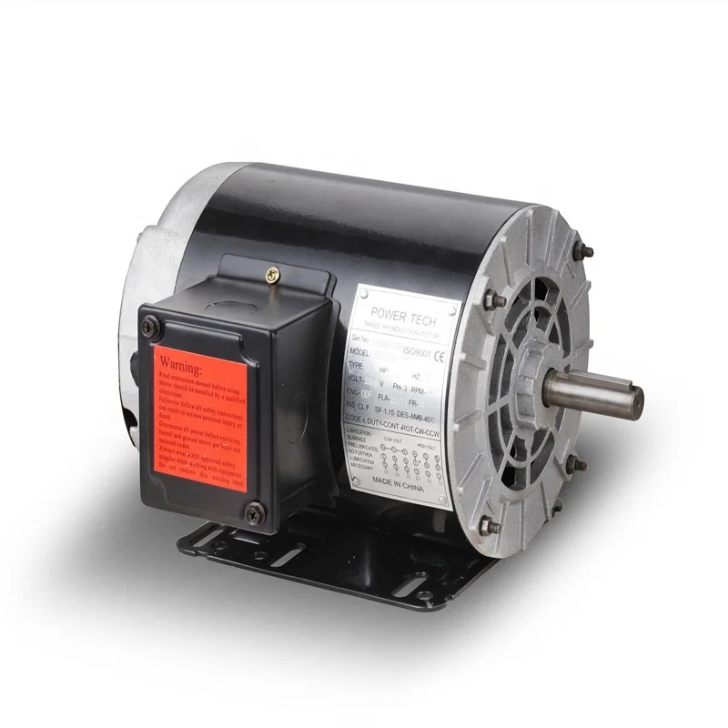 NEMA 56 Frame three phase ODP 1/3HP~5HP ac electric motor