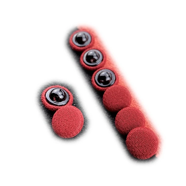 Fashion Decorative Custom Fabric Covered Button Metal Shank Button Fabric Cover Round Button For Clothing