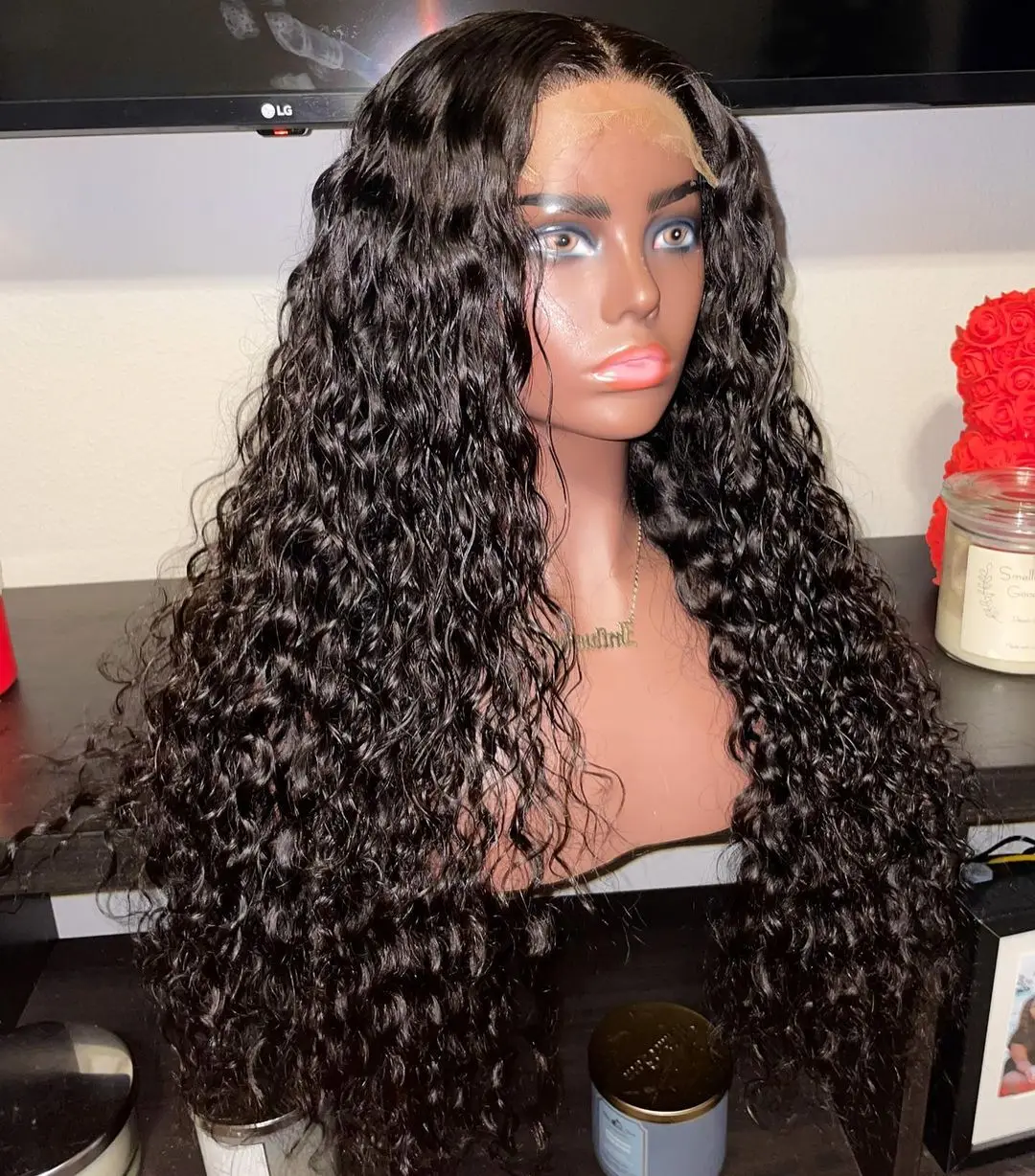 Cuticle Aligned Hair Transparent Swiss Hd Lace Frontal 360 Hd Transparent Lace Frontal Wig Curly Human Wigs For Black Women