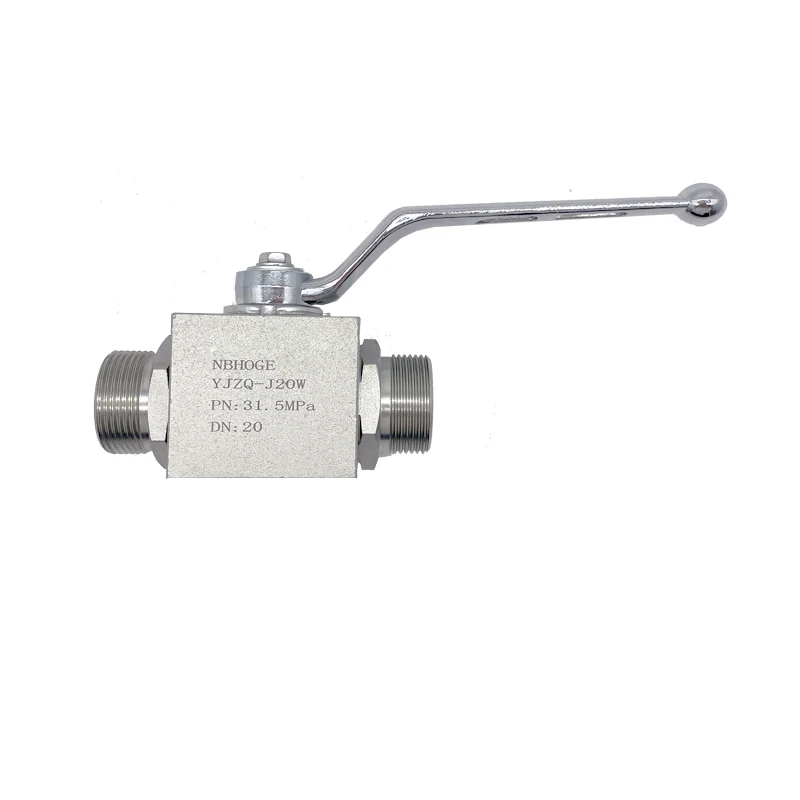 Two Ways Stainless Steel Price Male Thread YJZQ-JW YJZQ-JN Hydraulic High Pressure Ball Valve 3/4Inch