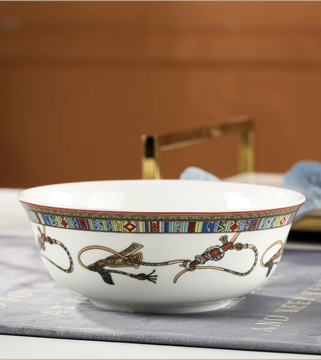 Шестнадцать наборов Jingdezhen Мозаика Пномпень современный простой костяной фарфоровый набор посуды экологически чистый минималистский керамический