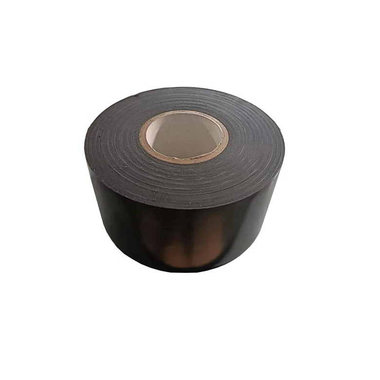MENGSHAN brand black color 2inch,4inch,6inch width anti corrosion polyethylene wrap tape for corrosion protection