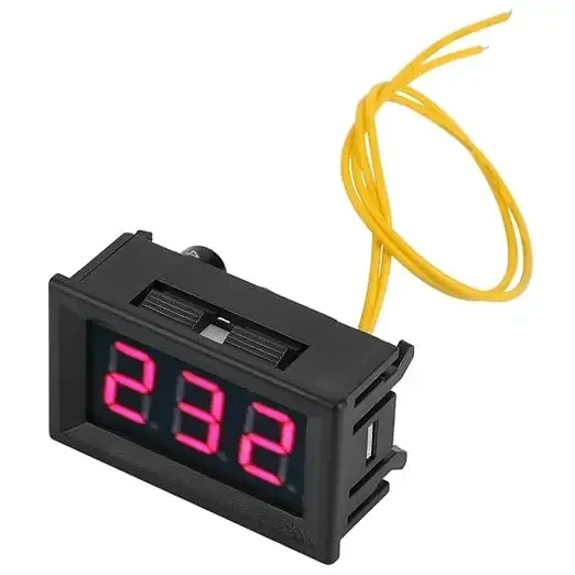 Digital tube DC voltmeter 0.56-inch LED digital voltmeter DC4.5V-30.0V reverse connection protection
