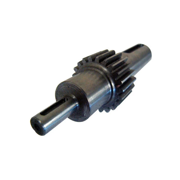 
high performance carbon steel spur bevel gear shaft, cnc gear shaft transmission helical gear shaft 