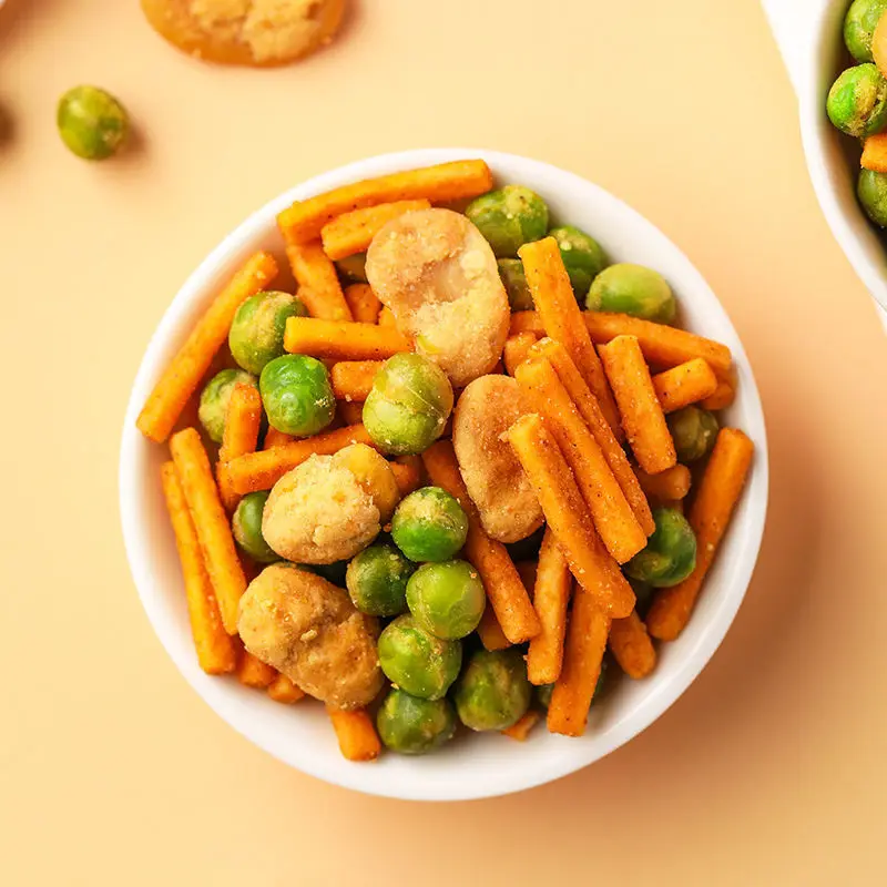 Wholesale loose snacks mixed snacks with shrimp strips broad beans chickpeas and chickpeas