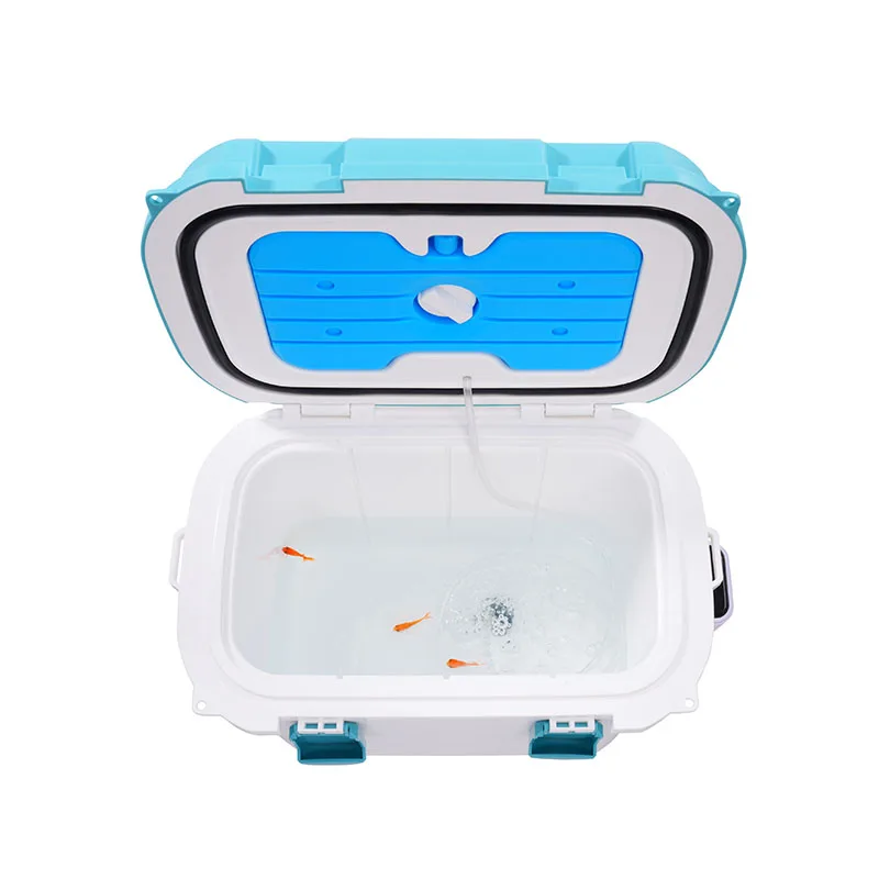 13QT High quality custom logo cool fishing bait storage live bait cooler with aerator