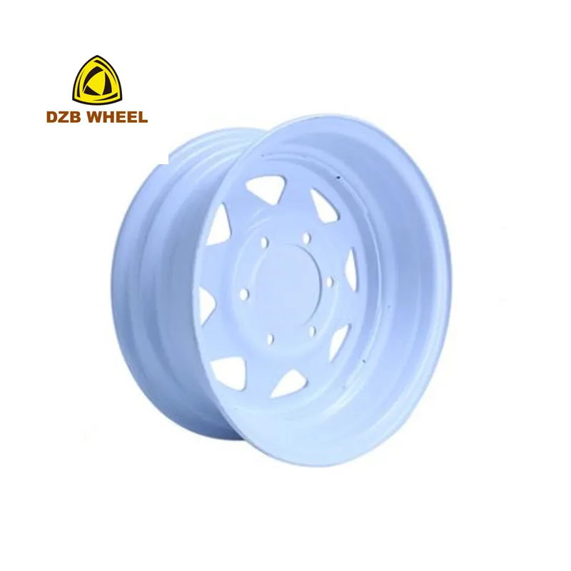 Factory Supplier Trailer Spare Parts 8 Modular 13x4.5 Inch 6x139.7 Steel Chrome Trailer Wheels