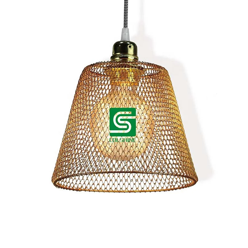 Складной металлический абажур, винтажный подвесной светильник, осветительный прибор