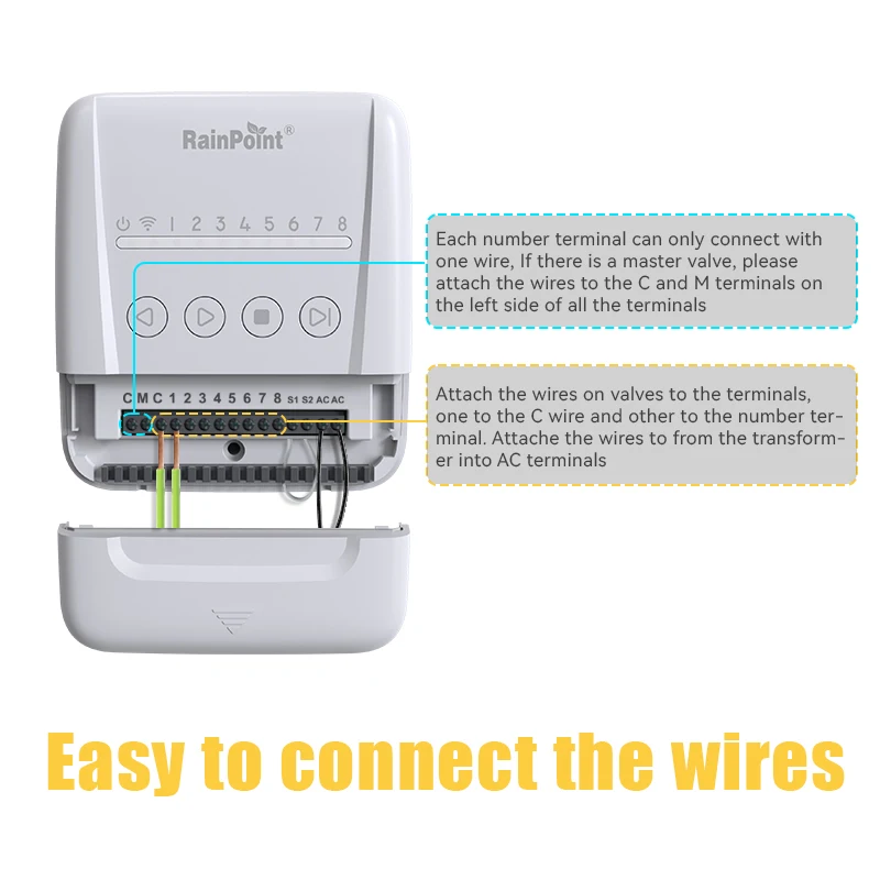 tuya 8 Zones Smart WIFI APP Control Automatic Garden Watering timer Irrigation controller for Greenhouse