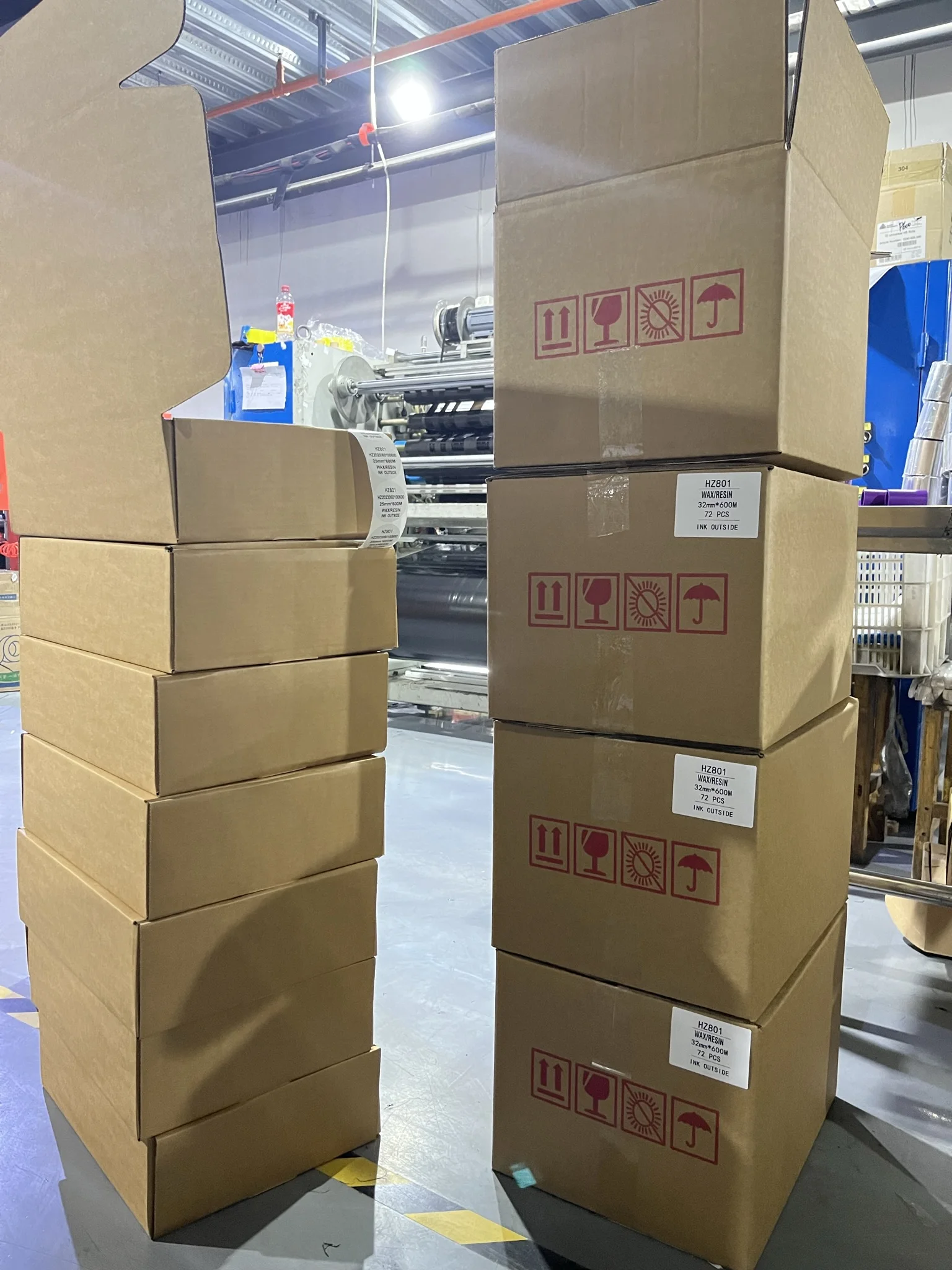 fita de transferncia trmica wax resin ttr jumbo thermal Transfer Ribbon for Label Printer