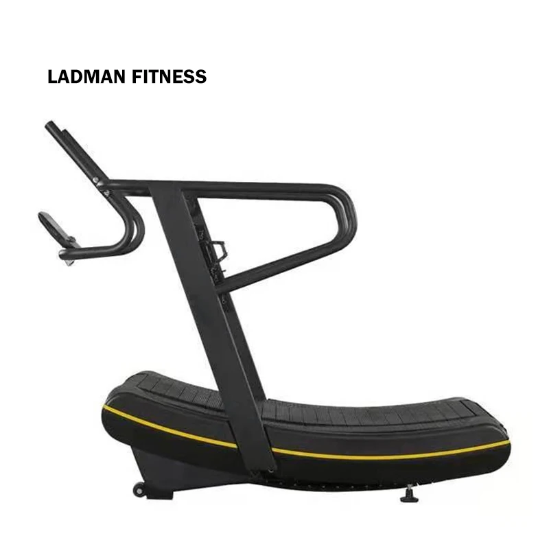 Cheapest price curved treadmill Fitness sprint training Extra long hand-rails offer beginners more security