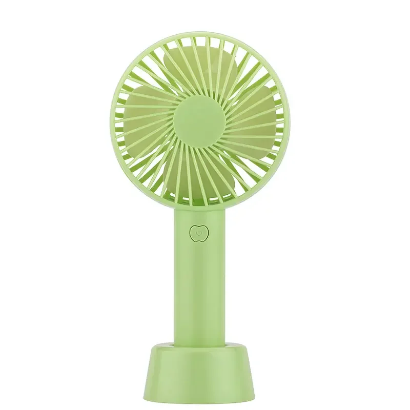 Summer Cooling Mini Fan USB Rechargeable Portable Handheld Fan With Base