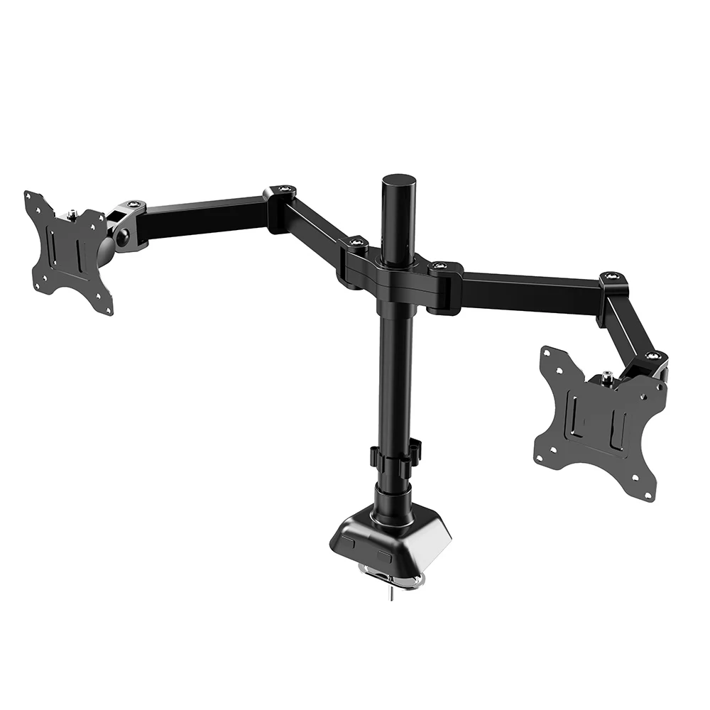 Adjustable Monitor Arm, VESA Mount with C Clamp, Grommet Mounting Base