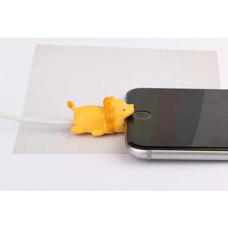Animal Bite USB Cable Protector Cable Organizer Data Line Management Charging Safe Protection Cable Winder For iPhone